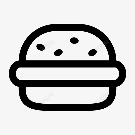 汉堡牛肉芝士汉堡图标svg_新图网 https://ixintu.com 汉堡 牛肉 芝士 食物 香肠