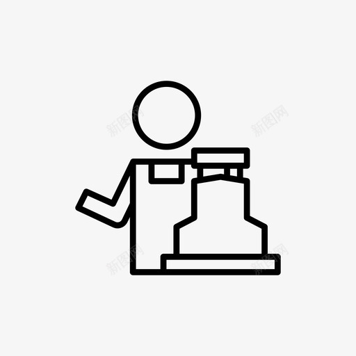 收银员购买折扣图标svg_新图网 https://ixintu.com 商店 折扣 收银员 购买 购物
