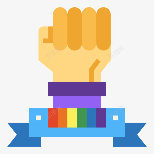 骄傲lgbt3扁平图标svg_新图网 https://ixintu.com 扁平 骄傲