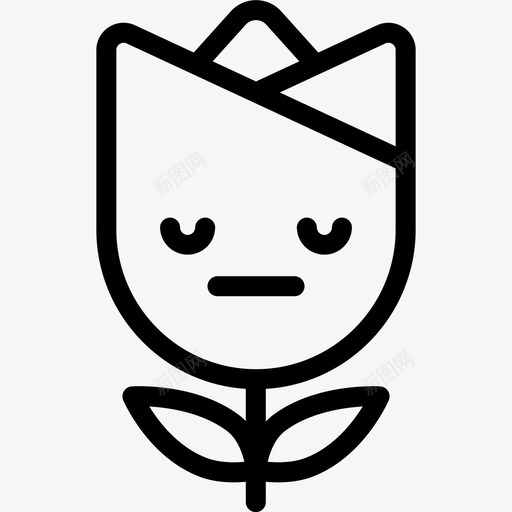 中性表情情感图标svg_新图网 https://ixintu.com 中性 情感 感觉 表情 郁金香