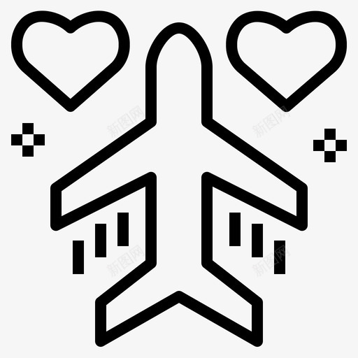 蜜月爱情浪漫图标svg_新图网 https://ixintu.com 旅行 浪漫 爱情 蜜月