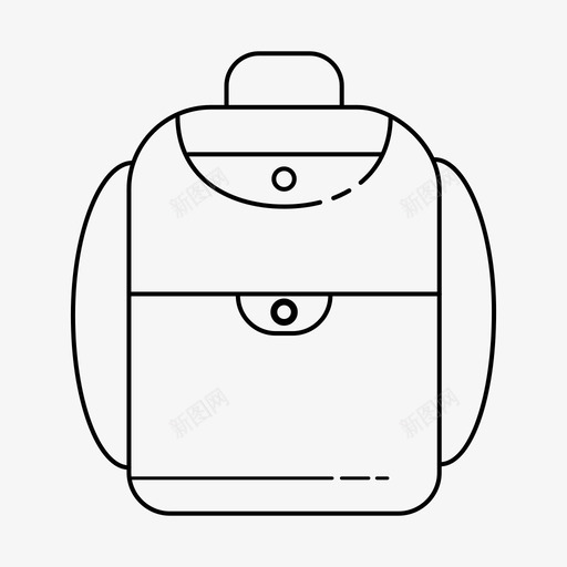 书包背包学生包图标svg_新图网 https://ixintu.com 书包 学生 背包