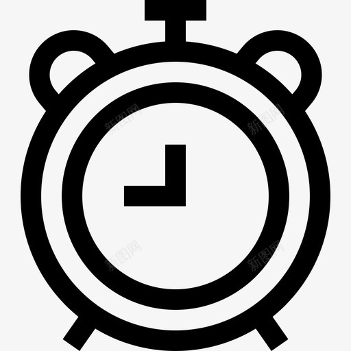 闹钟睡觉时间41线性图标svg_新图网 https://ixintu.com 时间 睡觉 线性 闹钟