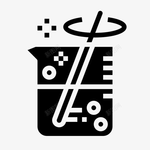 烧杯搅拌器教育图标svg_新图网 https://ixintu.com 固体 实验室 容量 搅拌器 教育 混合 烧杯 科学