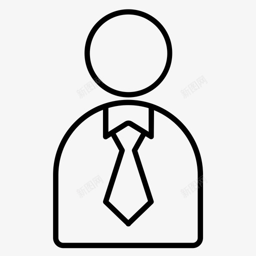 商人经纪人老板图标svg_新图网 https://ixintu.com 商人 经纪人 老板 雇员