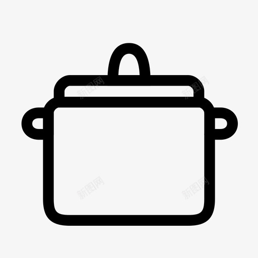 压力锅炊具厨房用具图标svg_新图网 https://ixintu.com 压力锅 厨房用具 炊具