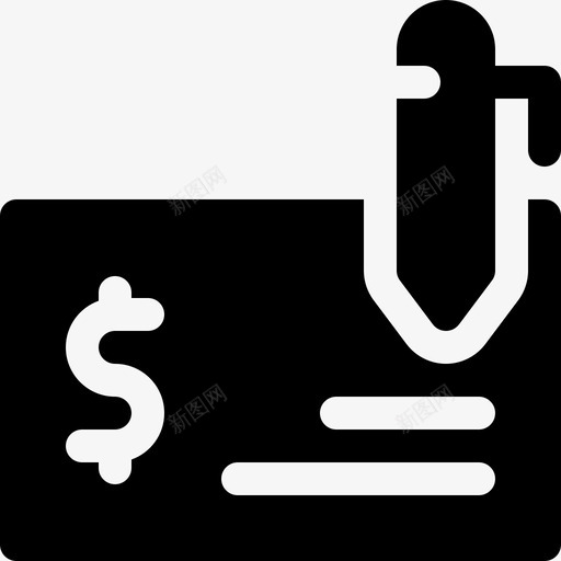 支票经济型44加满图标svg_新图网 https://ixintu.com 加满 支票 经济型