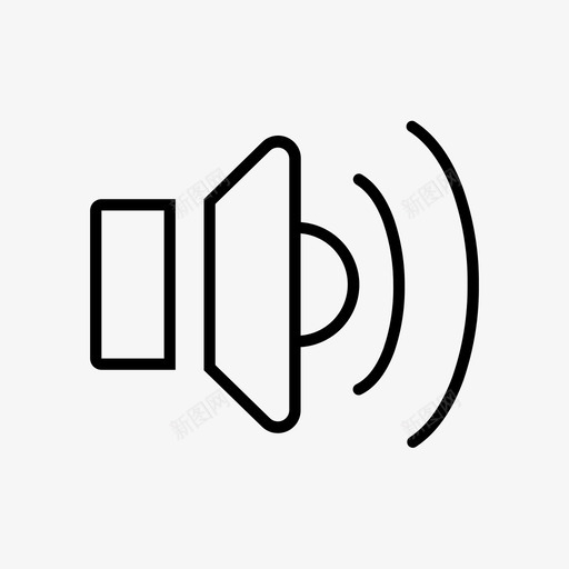 低音频声音ui图标svg_新图网 https://ixintu.com 低音 声音 用户界面 降低 音量 音频