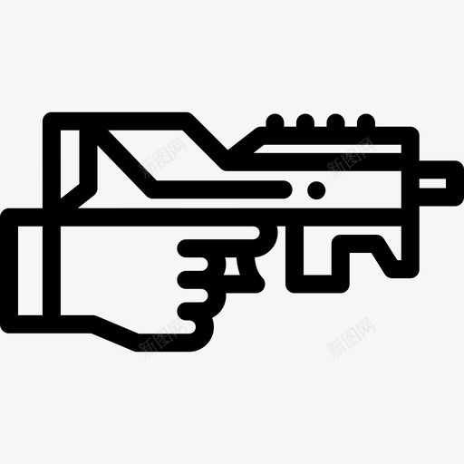武器未来科技11线性图标svg_新图网 https://ixintu.com 未来 武器 科技 线性