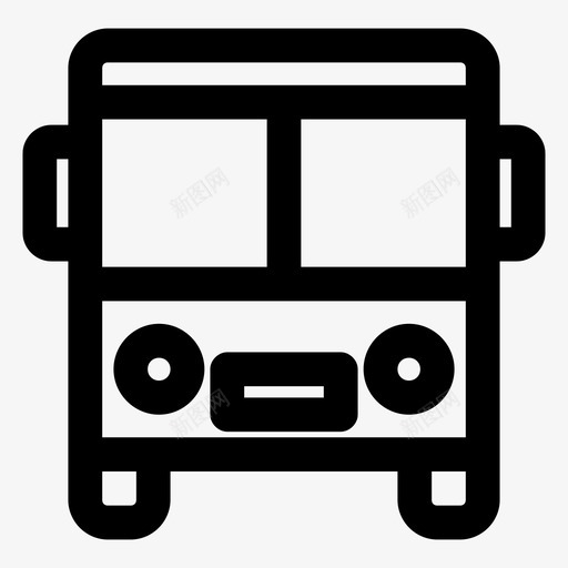 公共汽车交通工具旅游巴士图标svg_新图网 https://ixintu.com 交通工具 公共汽车 图标 巴士 旅游 车辆