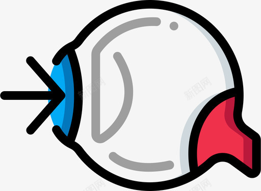 眼睛眼科4线颜色图标svg_新图网 https://ixintu.com 眼睛 眼科 颜色