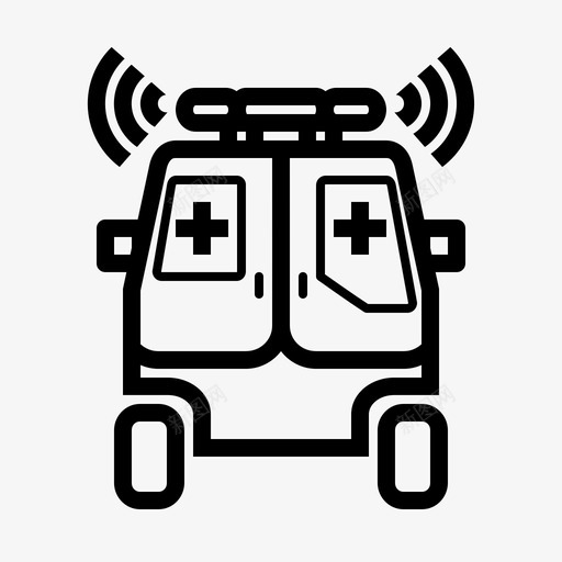 救护车急救车急救图标svg_新图网 https://ixintu.com 医疗 图标 急救 急救车 救护车 救援 样式 紧急 线条 设置 足球