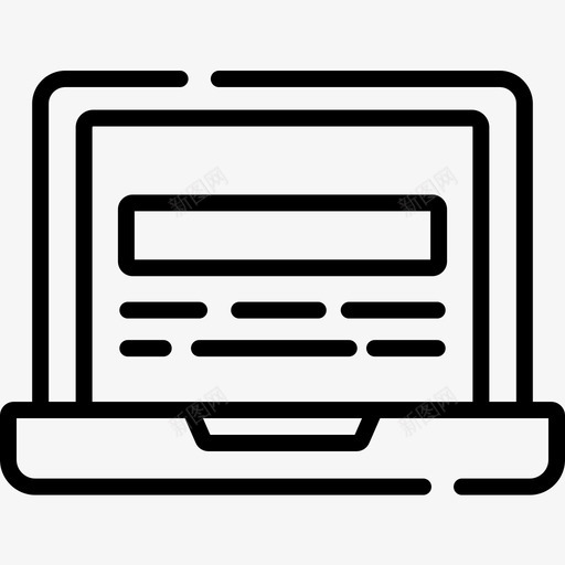 计算机领导力34直线型图标svg_新图网 https://ixintu.com 直线 线型 计算机 领导力