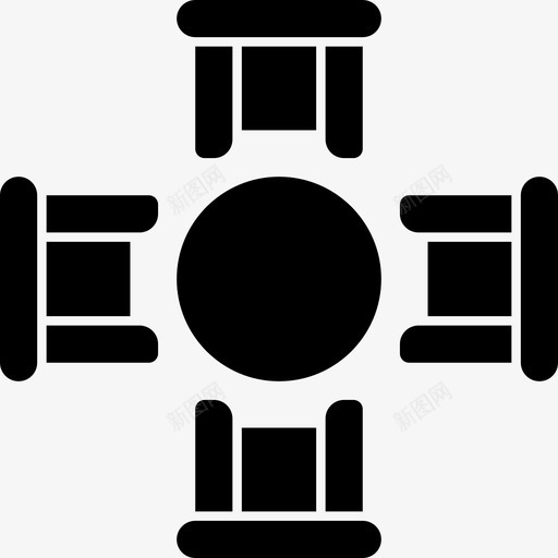 桌子平面家具2填充图标svg_新图网 https://ixintu.com 填充 家具 平面 桌子