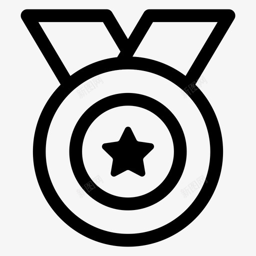 奖牌比赛赢家图标svg_新图网 https://ixintu.com 大胆 奖牌 比赛 游戏 赢家