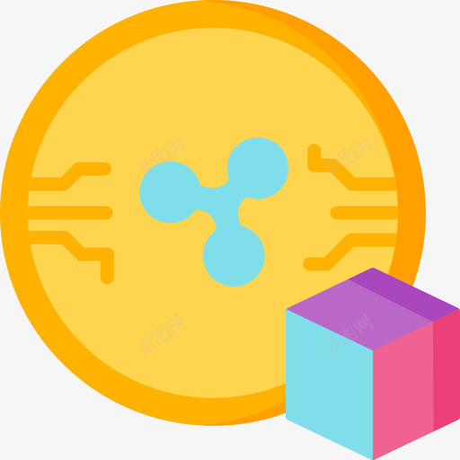 Ripple加密货币61扁平图标svg_新图网 https://ixintu.com Ripple 加密 扁平 货币