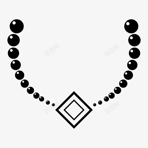 采购产品项链珠子珠宝图标svg_新图网 https://ixintu.com 产品 珍珠 珠子 珠宝 种子 采购 项链
