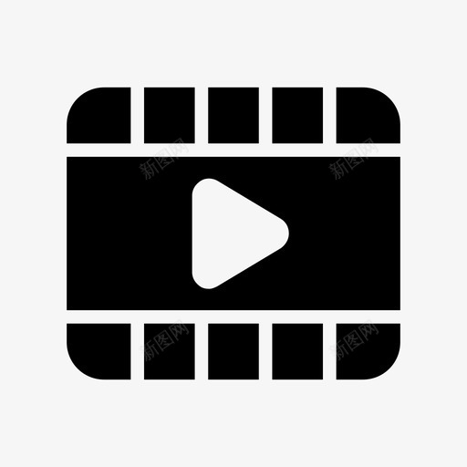 播放器电影音乐图标svg_新图网 https://ixintu.com 开发 播放器 电影 视频 音乐