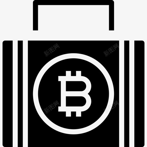 公文包加密货币55实心图标svg_新图网 https://ixintu.com 公文包 加密 实心 货币