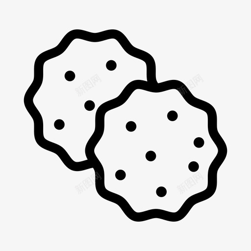 饼干巧克力食品图标svg_新图网 https://ixintu.com 制作 圣诞 巧克力 手工 手工制 新年 派对 食品 饼干