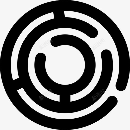 迷宫游戏拼图图标svg_新图网 https://ixintu.com 图标 实心 拼图 极客 游戏 迷宫