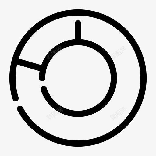 饼图图表市场图标svg_新图网 https://ixintu.com 介质 图表 市场 混合 缺口 饼图