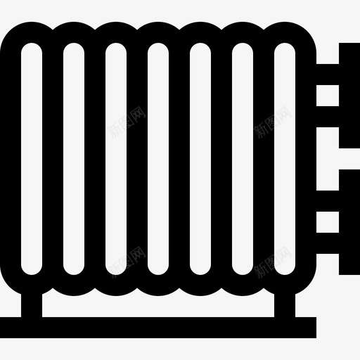 电加热器电工工具和元件4线性图标svg_新图网 https://ixintu.com 元件 加热器 工具 电工 线性