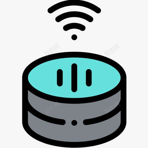 Alexasmarthome8线性颜色图标svg_新图网 https://ixintu.com Alexa smarthome 线性 颜色