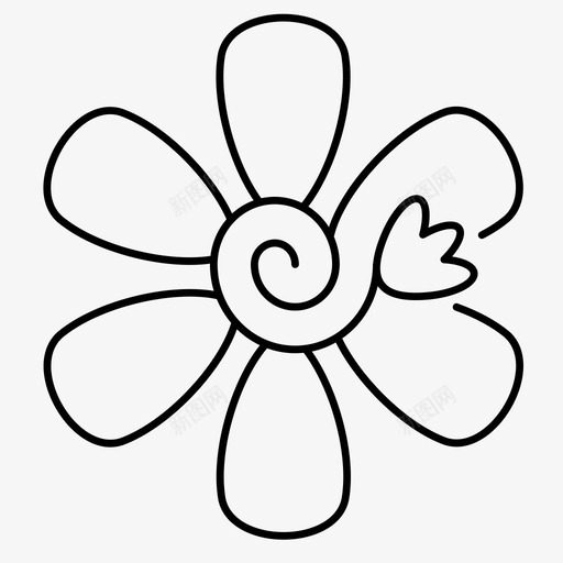 春天季节螺旋图标svg_新图网 https://ixintu.com 你好 季节 春天 概念 螺旋 郁金香