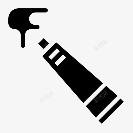 水彩画艺术油漆图标svg_新图网 https://ixintu.com 文具 水彩画 油漆 艺术