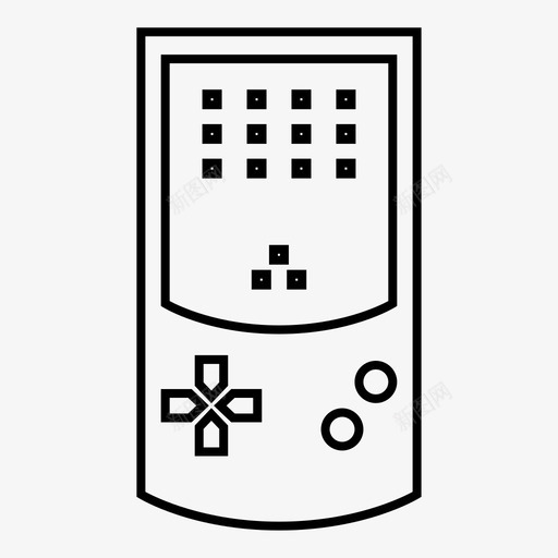 gamepad娱乐gameboy图标svg_新图网 https://ixintu.com gameboy gamepad games play 娱乐