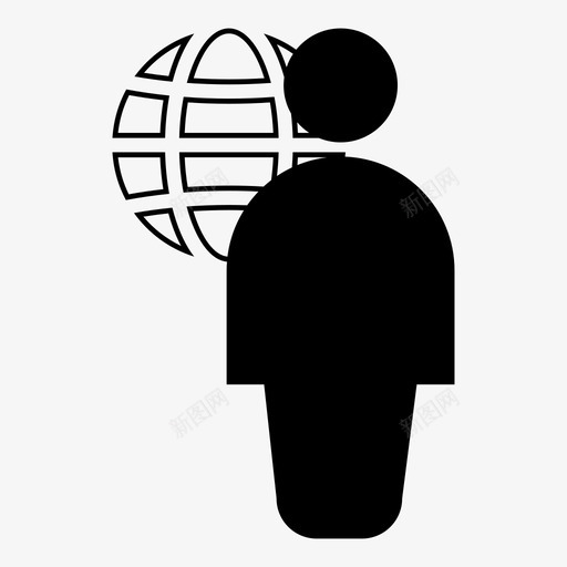 世界业务全球图标svg_新图网 https://ixintu.com 世界 业务 人员 全球 国际 演示