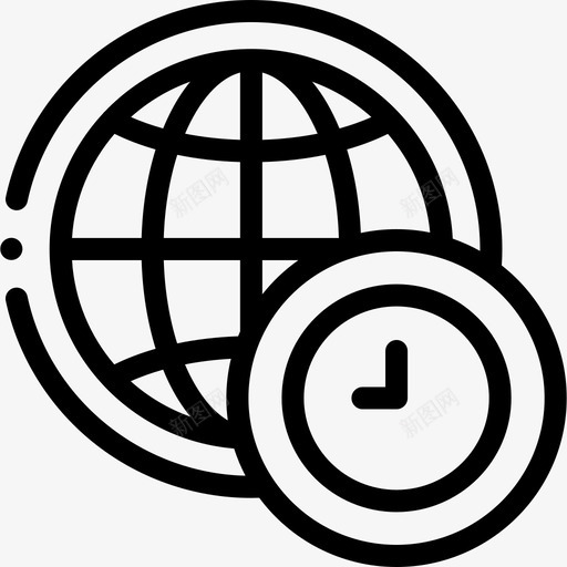 世界新闻和杂志13线性图标svg_新图网 https://ixintu.com 世界 新闻 杂志 线性