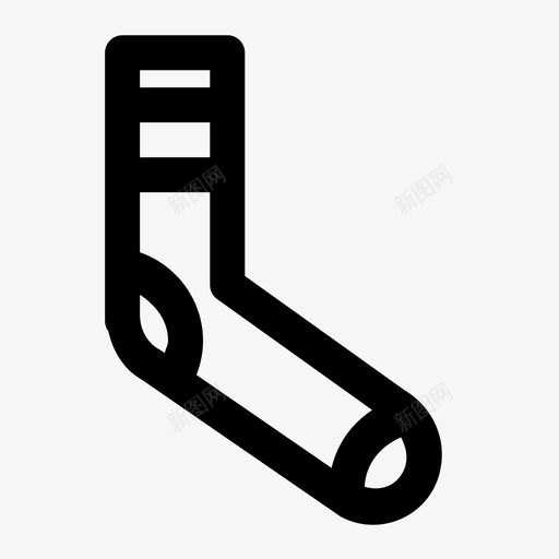 袜子布腿图标svg_新图网 https://ixintu.com 滑板 羊毛 袜子