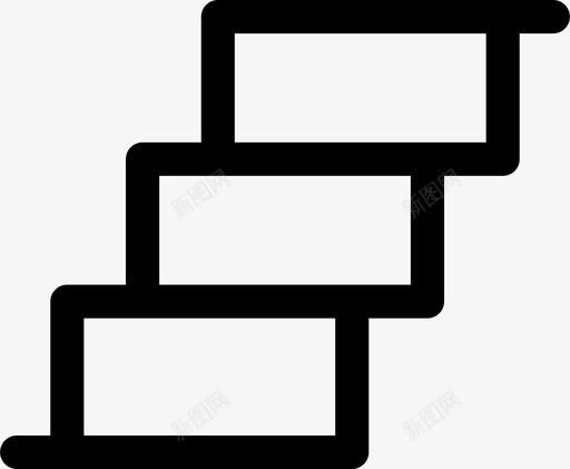 楼梯建筑攀爬图标svg_新图网 https://ixintu.com 建筑 攀爬 楼梯 每天