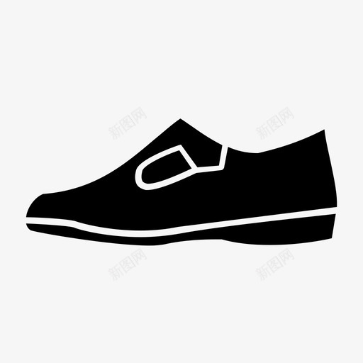 男鞋黑鞋皮鞋图标svg_新图网 https://ixintu.com 男鞋 皮鞋 系列 黑鞋