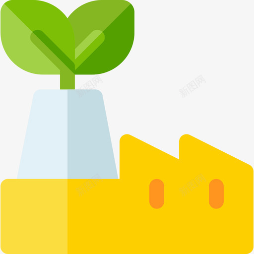 绿色工厂可持续能源31平坦图标svg_新图网 https://ixintu.com 工厂 平坦 持续 绿色 能源