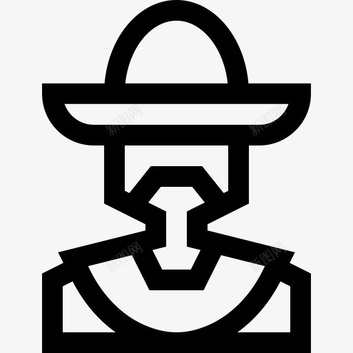 墨西哥5月5日线性图标svg_新图网 https://ixintu.com 5日 5月 墨西哥 线性