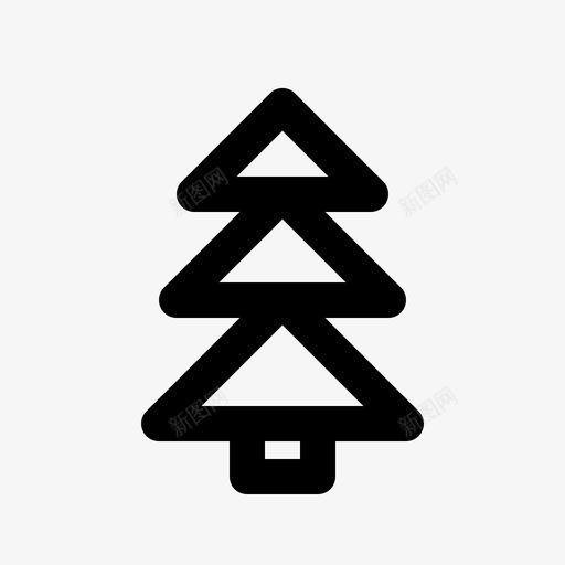 树秋天假日图标svg_新图网 https://ixintu.com 假日 冬天 大自然 秋天 轮廓