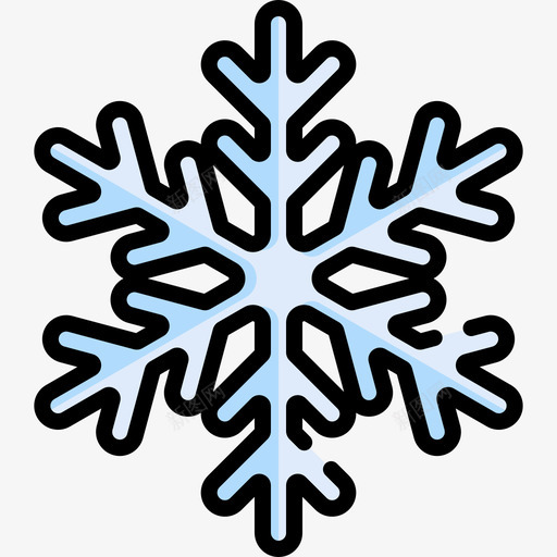 雪花冬季93线性颜色图标svg_新图网 https://ixintu.com 冬季 线性 雪花 颜色