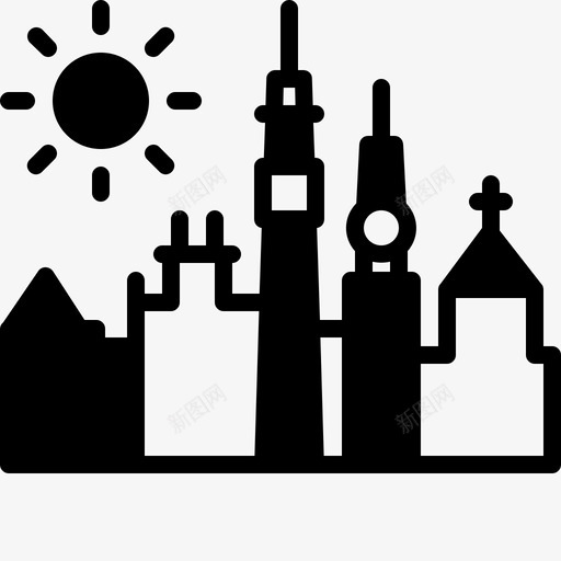 多特蒙德大厦城市图标svg_新图网 https://ixintu.com 城市 多特 大厦 太阳城 德大 景观