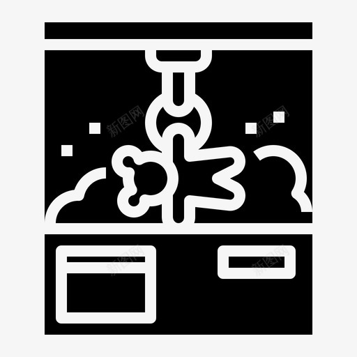 玩偶柜游戏机器图标svg_新图网 https://ixintu.com 机器 渔具 游戏 玩偶 赌博