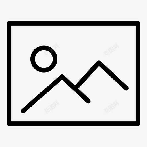 图像显示器照片图标svg_新图网 https://ixintu.com 图像 图片 基本 显示器 照片 设置