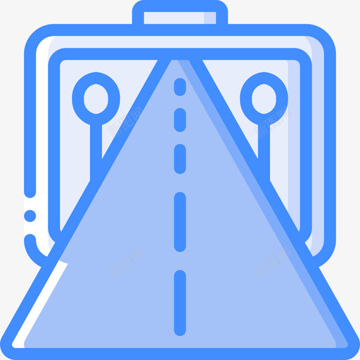 公路公路旅行10蓝色图标svg_新图网 https://ixintu.com 公路 旅行 蓝色