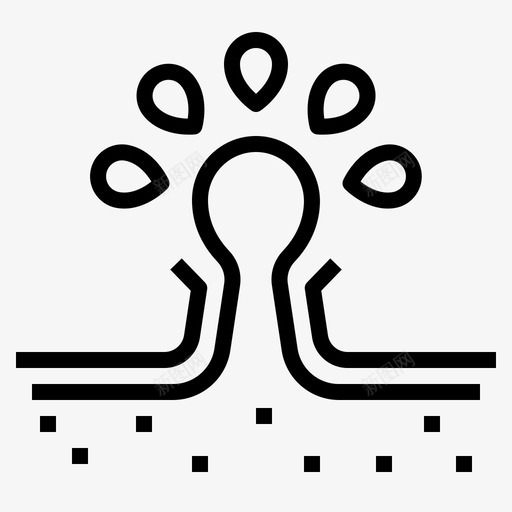 井喷石油1线性图标svg_新图网 https://ixintu.com 井喷 石油 线性