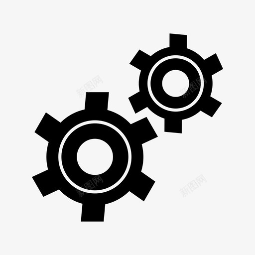 设置齿轮齿轮15商业管理图标svg_新图网 https://ixintu.com 商业 管理 设置 齿轮