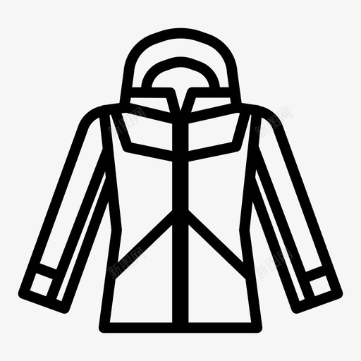 夹克衣服时装图标svg_新图网 https://ixintu.com 冬天 夹克 时装 衣服 西装