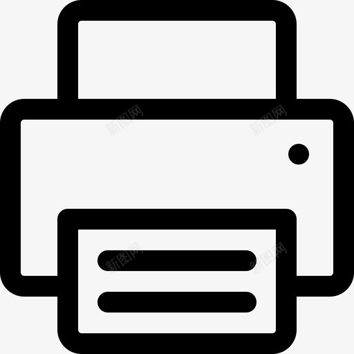 印刷机平面89线性图标svg_新图网 https://ixintu.com 印刷机 平面设计 线性