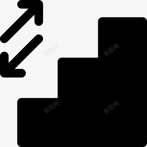 楼梯活跃生活方式24充满活力图标svg_新图网 https://ixintu.com 充满活力 楼梯 活跃 生活方式