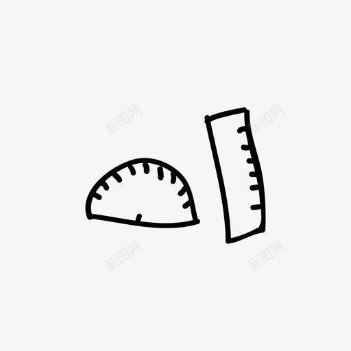尺子设备家图标svg_新图网 https://ixintu.com 尺子 工具 数学 设备